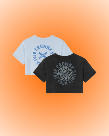 PACK X2 CROP TOP OVERSIZE