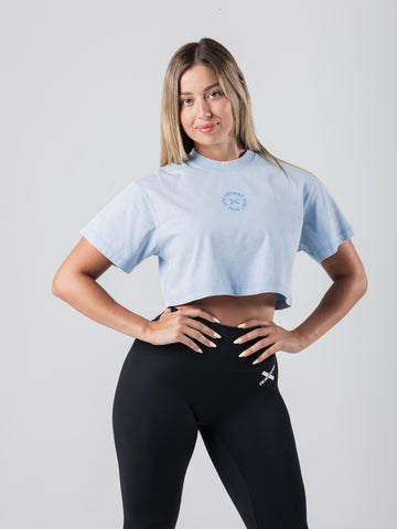 Crop Top Oversize Summer Edition Sky Blue