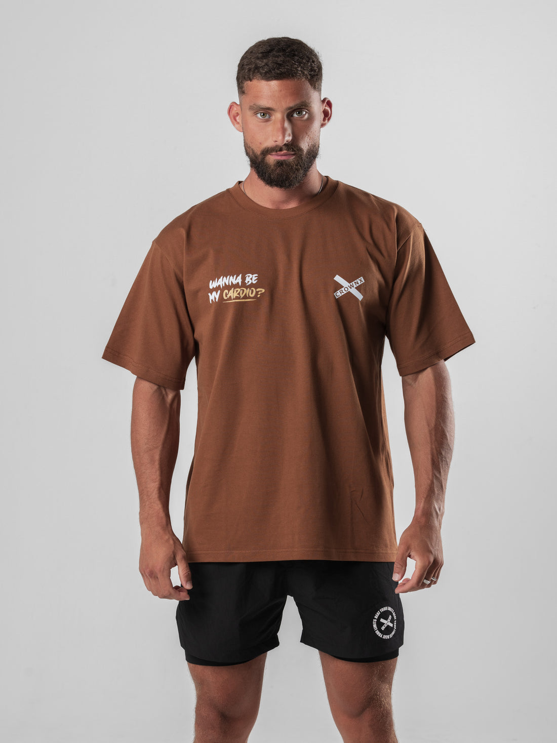 Oversize Wanna Be My Cardio Brown