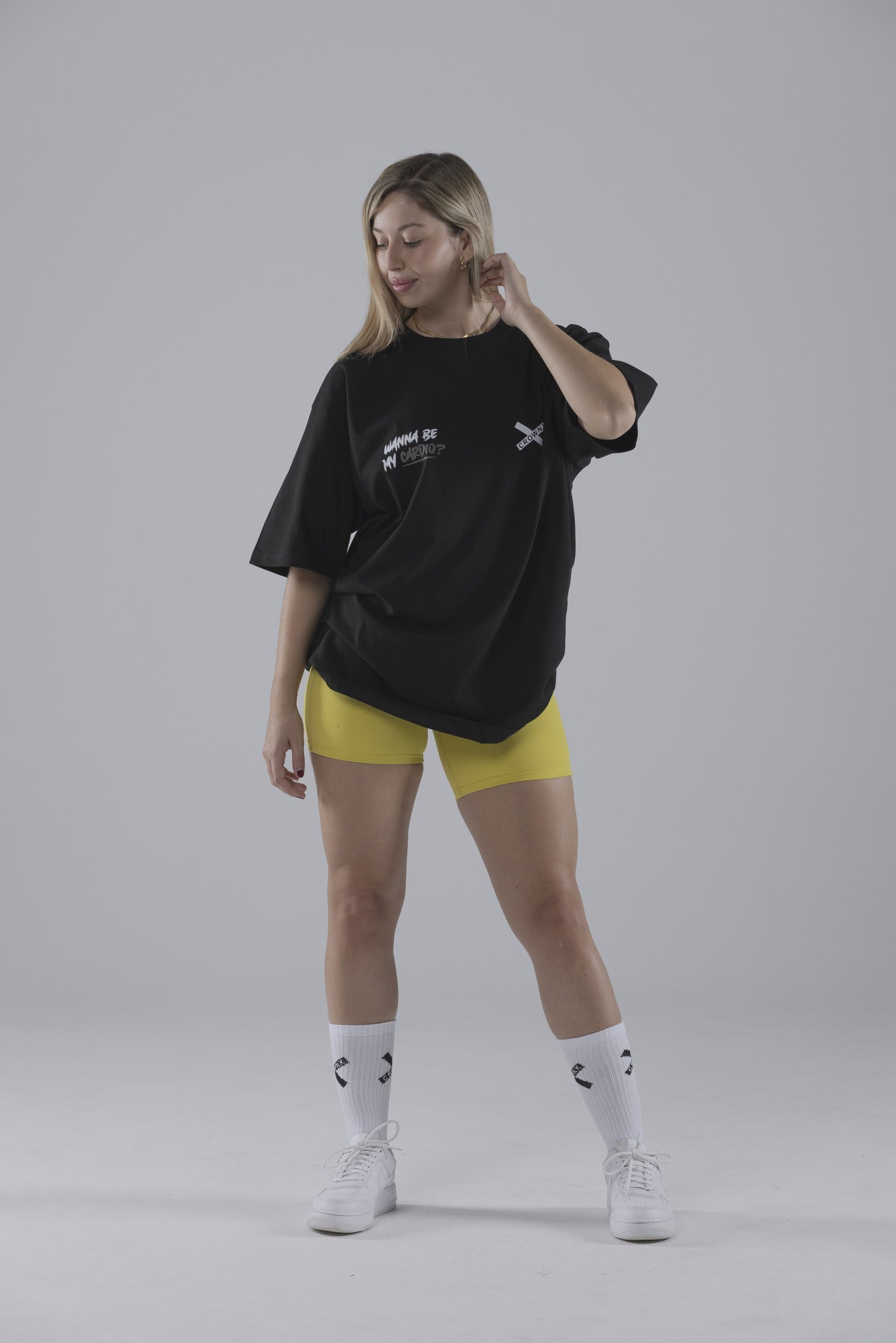 OVERSIZE ATHLETIC BLACK WMN