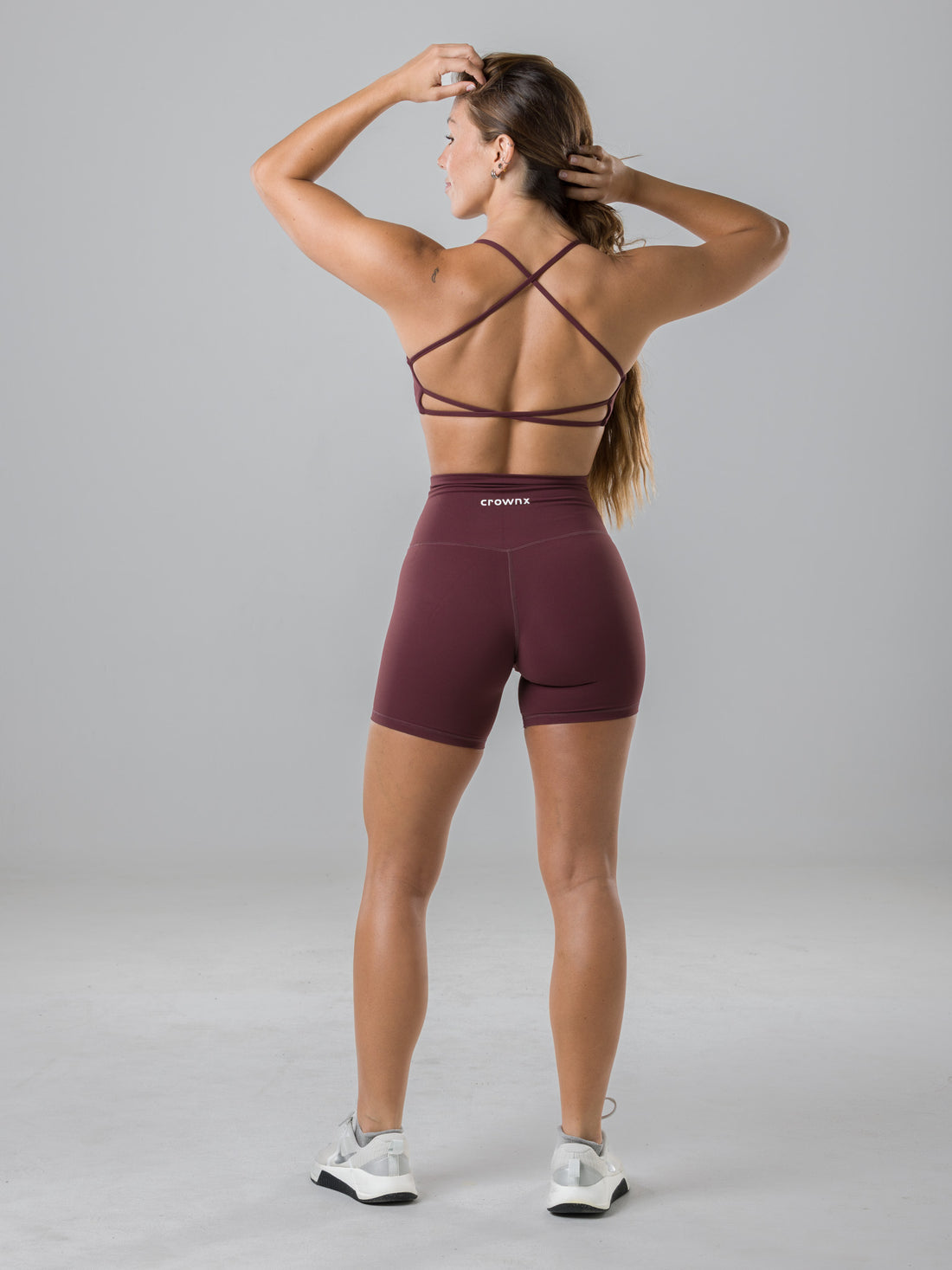 CONJUNTO BACKLESS BURGUNDY