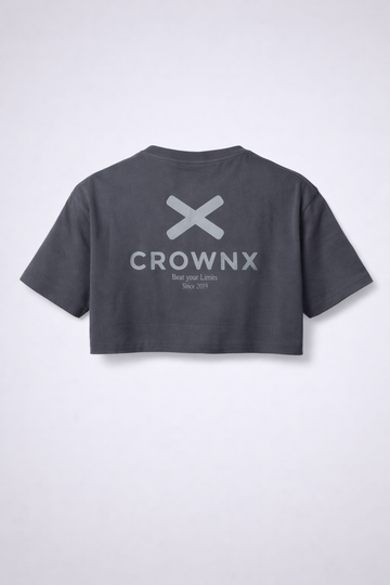 Crop Top Oversize Essential Grey