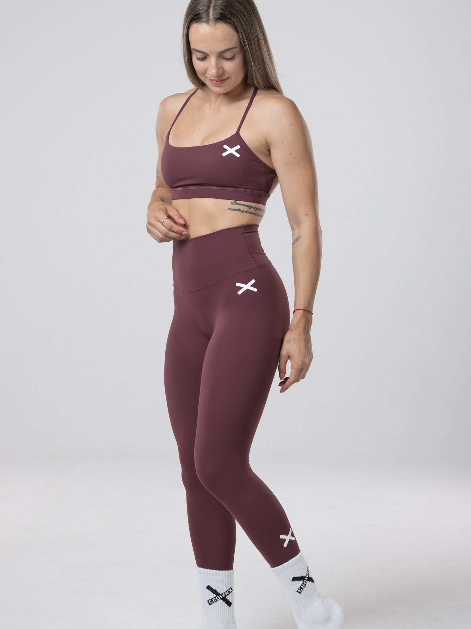 CONJUNTO RAW BURGUNDY