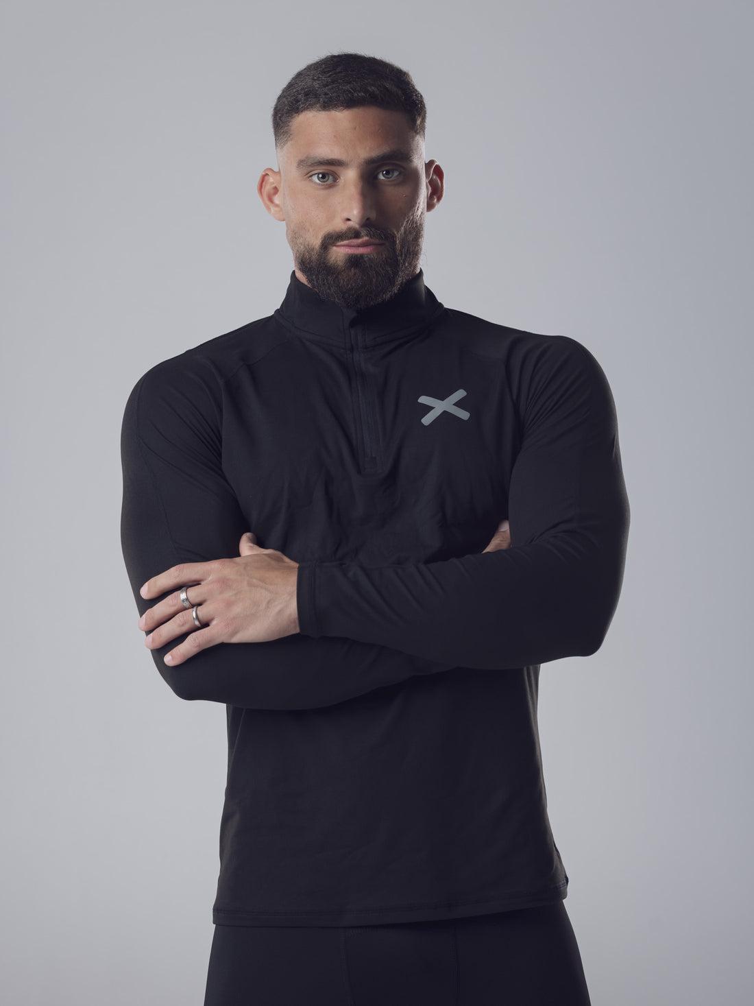 Half Zip Technique Noir