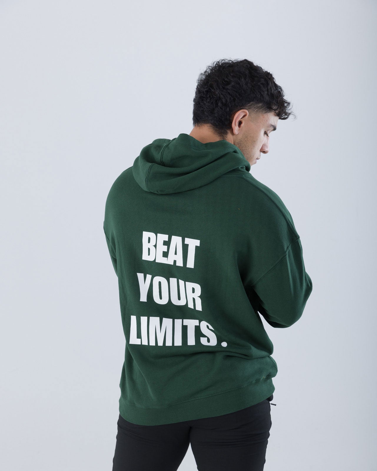 SUDADERA BEAT YOUR LIMITS BEIGE